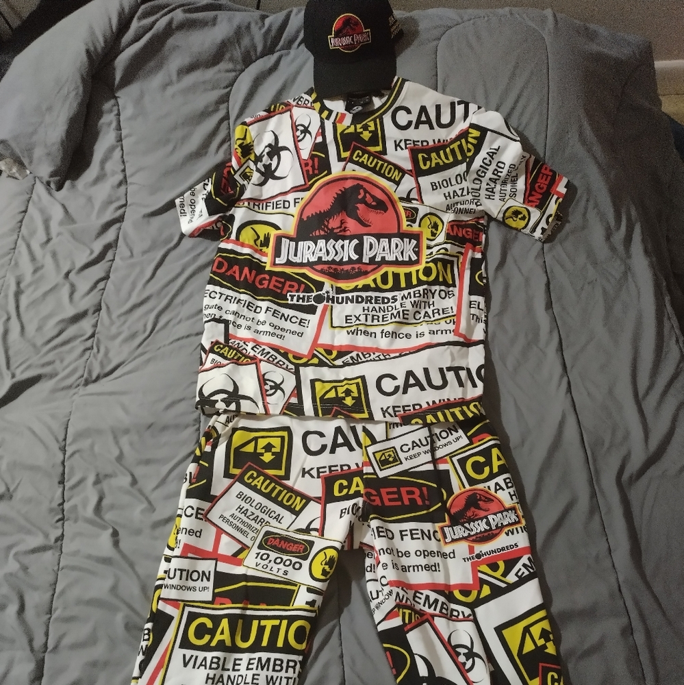 Jurassic Park Graphic T-Shirt and Pants Set